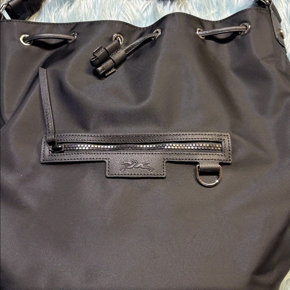 Longchamp Black Le Pilage Neo Bucket Bag - Picture 2 of 13